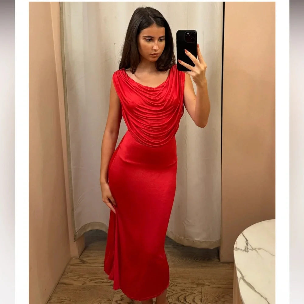 Maya Dress in Raspberry - Picture 1 of 3
